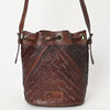 LC-OHG101C Bucket Genuine Leather women bag western Bag