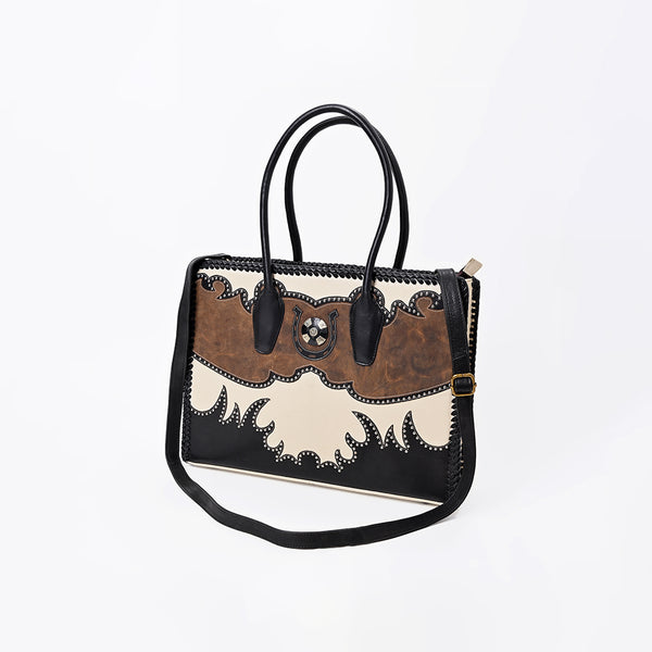 ADBGM842 Genuine Leather Studded Western Tote by American Darling
