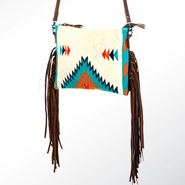 ADBG236 American Darling Saddle Blanket Boho Fringe Crossbody Bag