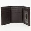 BEBGM167-Western Leather Trifold Wallet