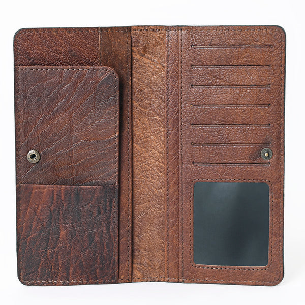 KBG206 American Darling Genuine Leather Hand Tooled Floral Wallet