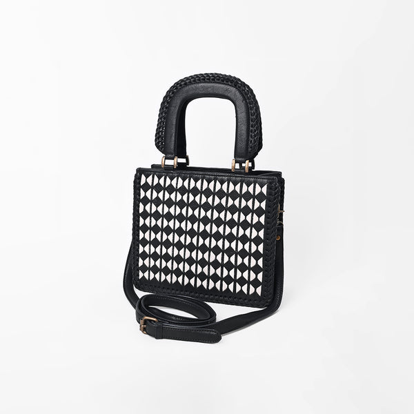 ADBGM1084 American Darling Woven Geometric Diamond Tote Bag