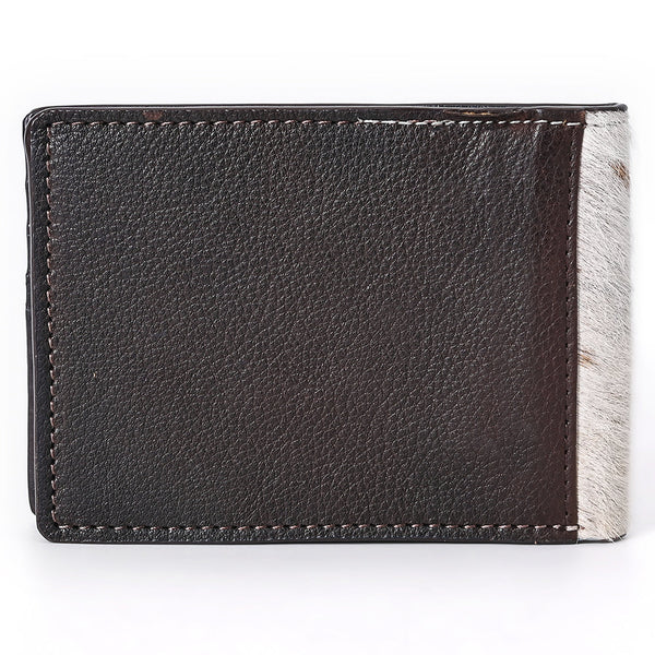 ADBGM454 Western Hair-On Leather Rodeo Wallet - Engraved Design