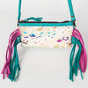 LC-ADBGS142 Hair-On Mini Crossbody - Western Leather Purse with Adjustable Strap