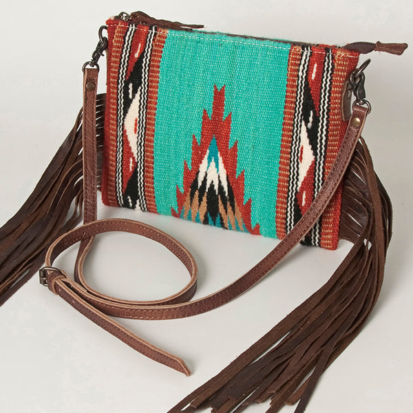 ADBG236 American Darling Saddle Blanket Boho Fringe Crossbody Bag