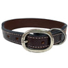 BER236-Western leather Dog Collar