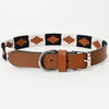 BEG103-Western Leather Dog Collar