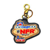 Official PRCA & NFR Licensed Collection® Embroidered Leather Key Ring Charm
