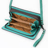 ADBG1717 American Darling Genuine Suede Organizer Bag | Western Boot Stitched Clutch