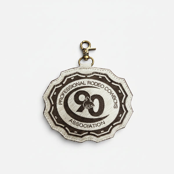 Official PRCA & NFR Licensed Collection®️Bucking Horse Genuine Hair-on keychain charm