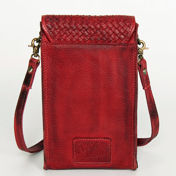 LC-NMBGM134 Cell phone Holder Genuine Western Leather Women Bag
