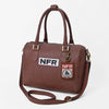 Official PRCA & NFR Licensed Collection®️ Brown Genuine Western Leather Speedy Bag