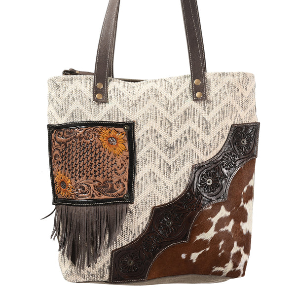 LC-KB373 Tote Upcycled Canvas Ladies Bag
