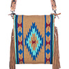 ADBG298 American Darling Hand Tooled Leather Saddle Blanket Crossbody