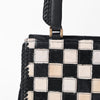 ADBGM1029 American Darling Genuine Leather Hair-on-Hide Checkerboard Tote Handbag