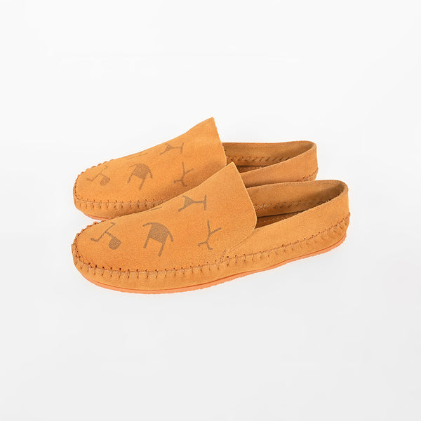 ADFT186 Western Embroidered Genuine Leather Moccasins American Darling