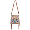 ADBG298 American Darling Hand Tooled Leather Saddle Blanket Crossbody