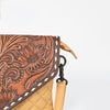 ADBGZ1015 American Darling Western Floral Hand Tooled Quilted Purse