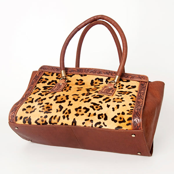 LADBGI174 Tote Hair On Genuine Western Leather Women Bag