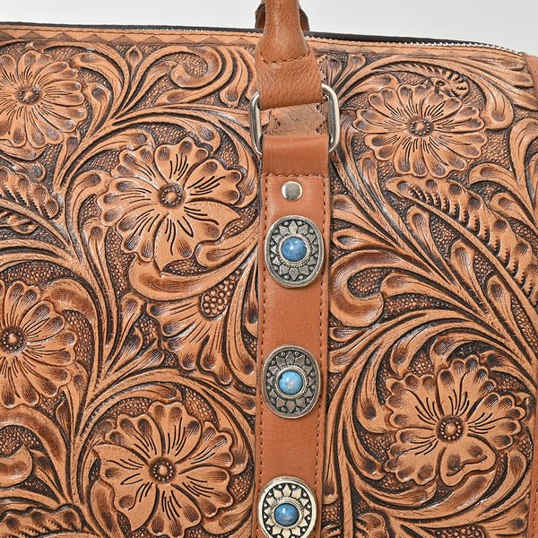 ADBGZ1006 American Darling Hand Tooled Leather Speedy Bag Western Handbag Purse