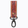 ADKR218BHand Tooled Genuine Leather Wristlet Key Ring
