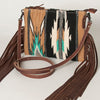 ADBG236 American Darling Saddle Blanket Boho Fringe Crossbody Bag
