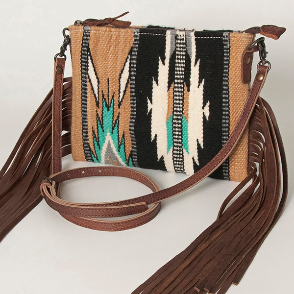 ADBG236 American Darling Saddle Blanket Boho Fringe Crossbody Bag