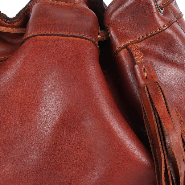 SWL148 Mandello - Leather Fringe Bucket