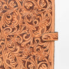 ADBG1040 American Darling Hand-Tooled Floral Genuine Leather Western Portfolio Bag