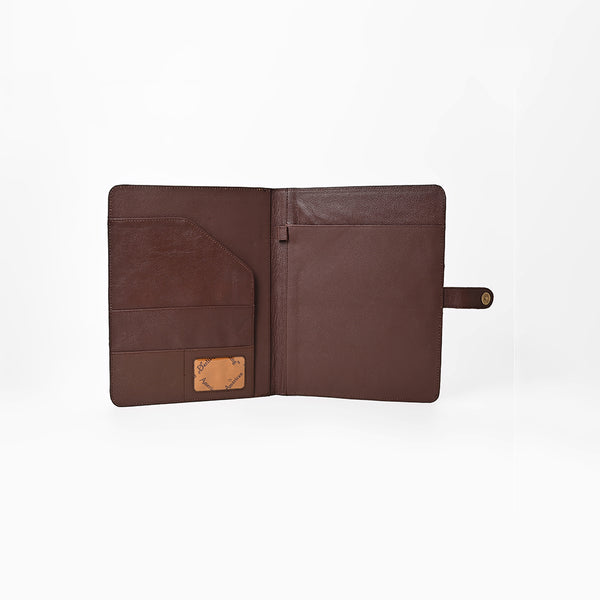 ADBG1040 American Darling Hand-Tooled Floral Genuine Leather Western Portfolio Bag