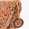 ADBG1136 American Darling Hand Tooled Floral Leather Crossbody Bag