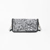 ADBG1228 American Darling Western Hand-Tooled Leather Clutch Bag with Floral Carving