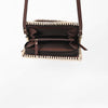 ADBG1228 American Darling Western Hand-Tooled Leather Clutch Bag with Floral Carving