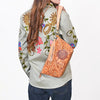 ADBG1234 American Darling Hand-Tooled Western Leather Wristlet Bag - Genuine Floral Carved Women Clutch