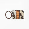 ADBG1287 American Darling Hair-on Cowhide Hand-Tooled Clutch Bag -O-Ring Western Wristlet