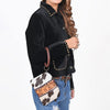 ADBG1287 American Darling Hair-on Cowhide Hand-Tooled Clutch Bag -O-Ring Western Wristlet