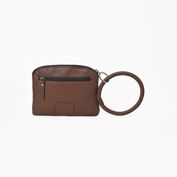 ADBG1287 American Darling Hair-on Cowhide Hand-Tooled Clutch Bag -O-Ring Western Wristlet
