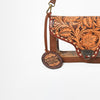 ADBG1507 American Darling Hand-Tooled Western Leather Clear Bag Genuine Tooled Floral Crossbody