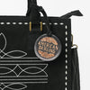 ADBG1553 American Darling Western Genuine Suede Leather Tote Bag with Buck Stitching | Handcrafted Everyday Tote