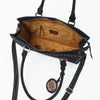 ADBG1553 American Darling Western Genuine Suede Leather Tote Bag with Buck Stitching | Handcrafted Everyday Tote