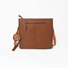 ADBG1632 American Darling Hand-Tooled Leather Cross Body Bag with Floral Carving, Fringes & Western Detailing