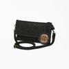ADBG1645 American Darling Western Leather Small Cross Body Bag with Braided Detailing Damascus