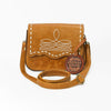 ADBG1692 American Darling Small Leather Crossbody | Western Boot Stitched