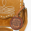 ADBG1692 American Darling Small Leather Crossbody | Western Boot Stitched