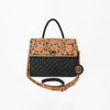 ADBG1800 American Darling Quilted Leather & Tooled Harness Briefcase