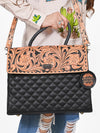 ADBG1800 American Darling Quilted Leather & Tooled Harness Briefcase