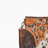 ADBG1802 American Darling Harness With Hair on Hide Leather Fringe Crossbody Bag