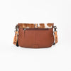 ADBG1806 American Darling Hand Tooled Floral & Cowhide Small Cross Body Bag