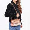 ADBG1808 American Darling Hand Tooled Floral & Genuine Suede Leather Western Cross Body Bag