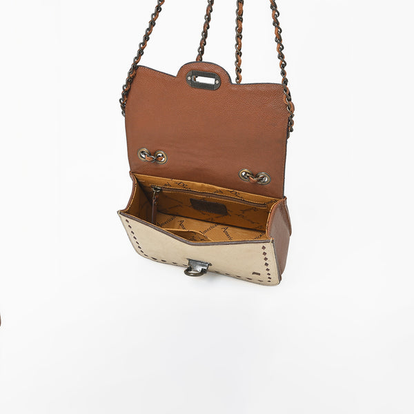 ADBG1808 American Darling Hand Tooled Floral & Genuine Suede Leather Western Cross Body Bag